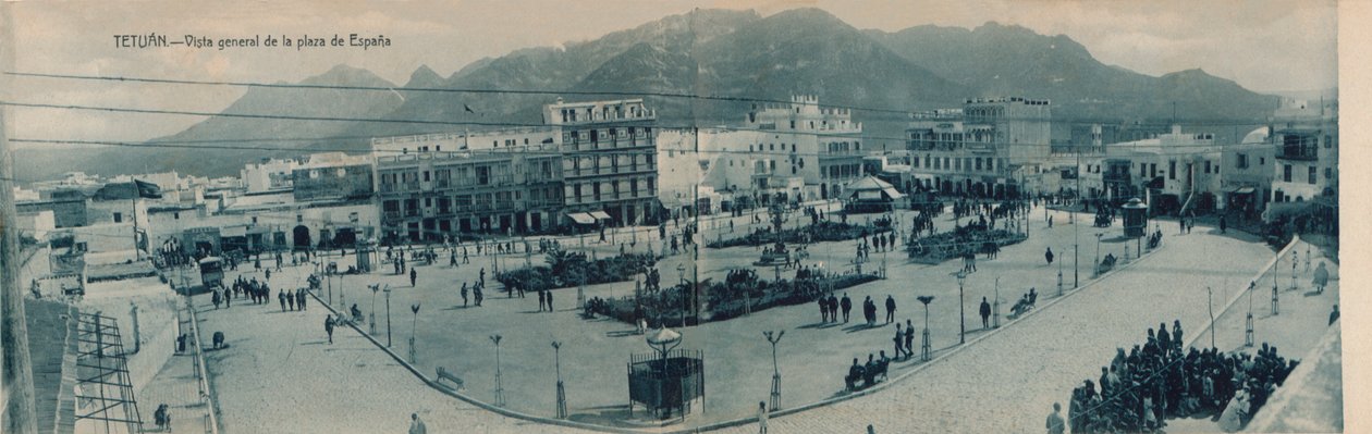 Tetuan - Algemeen uitzicht op het Plaza de España, ca. 1910 door Unbekannt