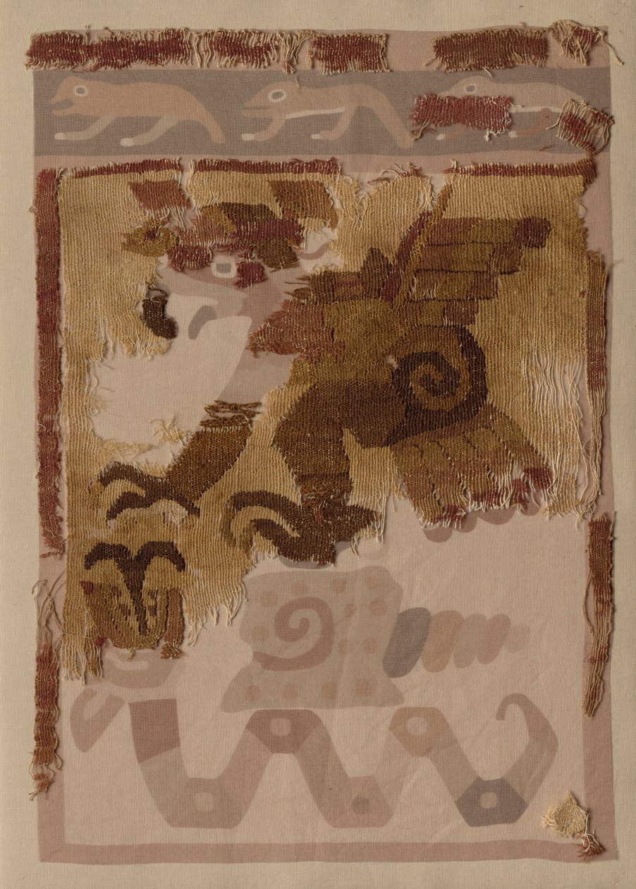 Textiel fragment door Unbekannt