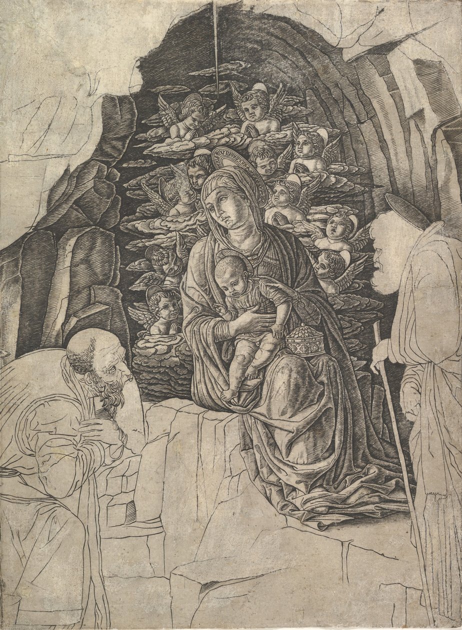 De aanbidding der wijzen, ca. 1475-80 door Unbekannt