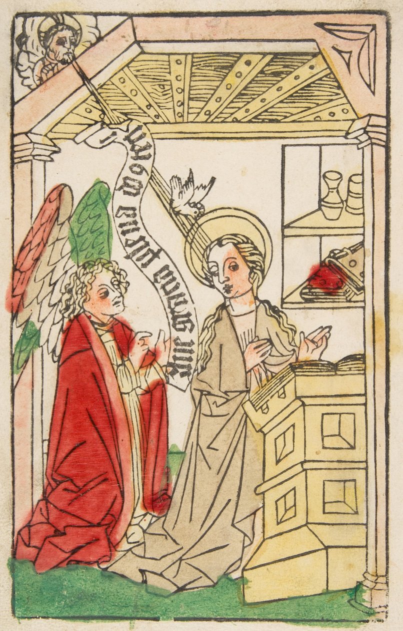 De Annunciatie, ca. 1460-70 door Unbekannt