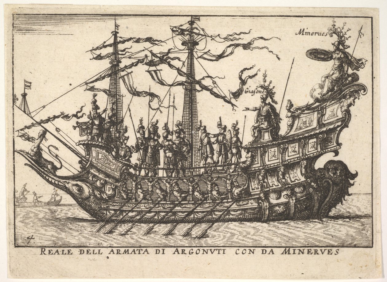 De Argonauten geleid door Minerva, uit de serie door Unbekannt