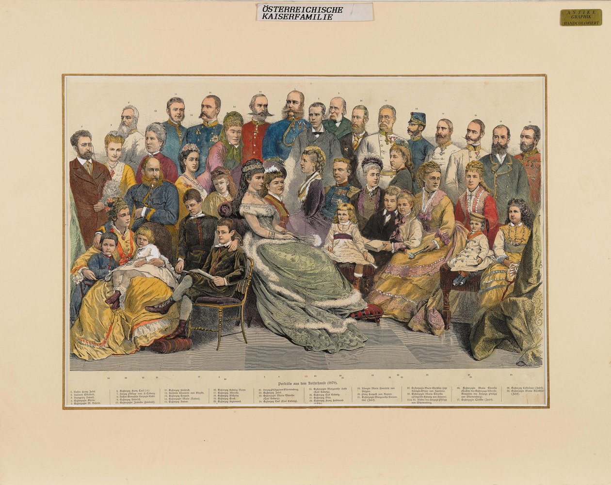 De Oostenrijkse keizerlijke familie, 1879 door Unbekannt