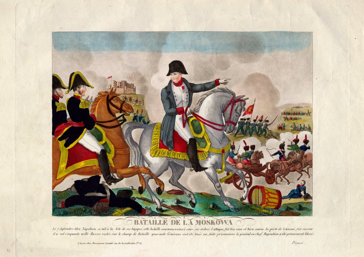 De Slag bij Borodino op 26 augustus 1812, ca. 1812 door Unbekannt