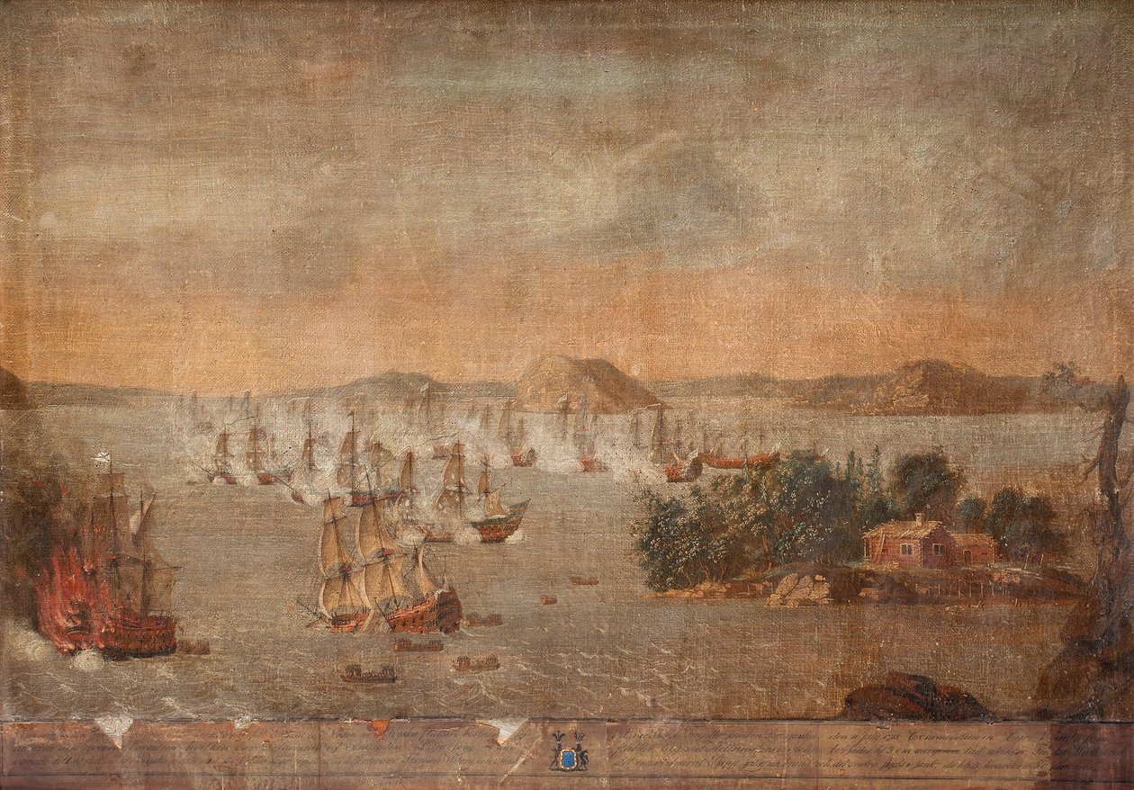 De Slag bij Hoglande op 22 juli 1713, 1713 door Unbekannt