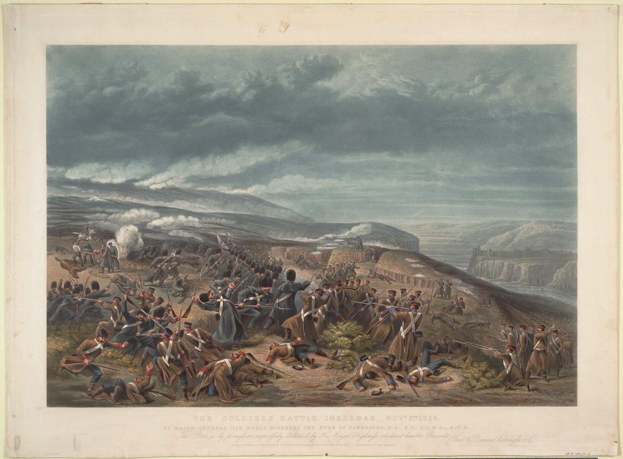 De Slag bij Inkerman op 5 november 1854, 1855 door Unbekannt