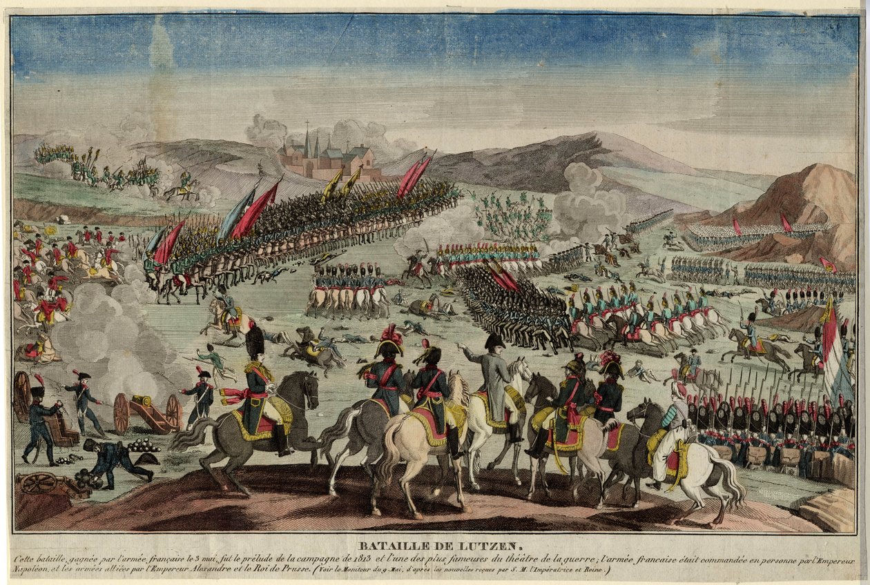 De Slag bij Lützen, 1813 door Unbekannt