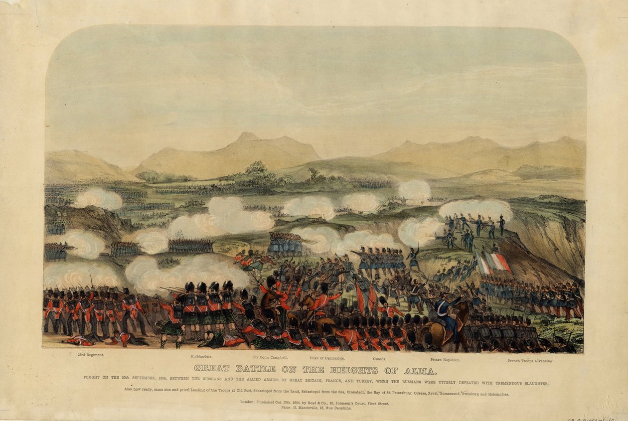 De Slag bij de Alma op 20 september 1854, 1854 door Unbekannt