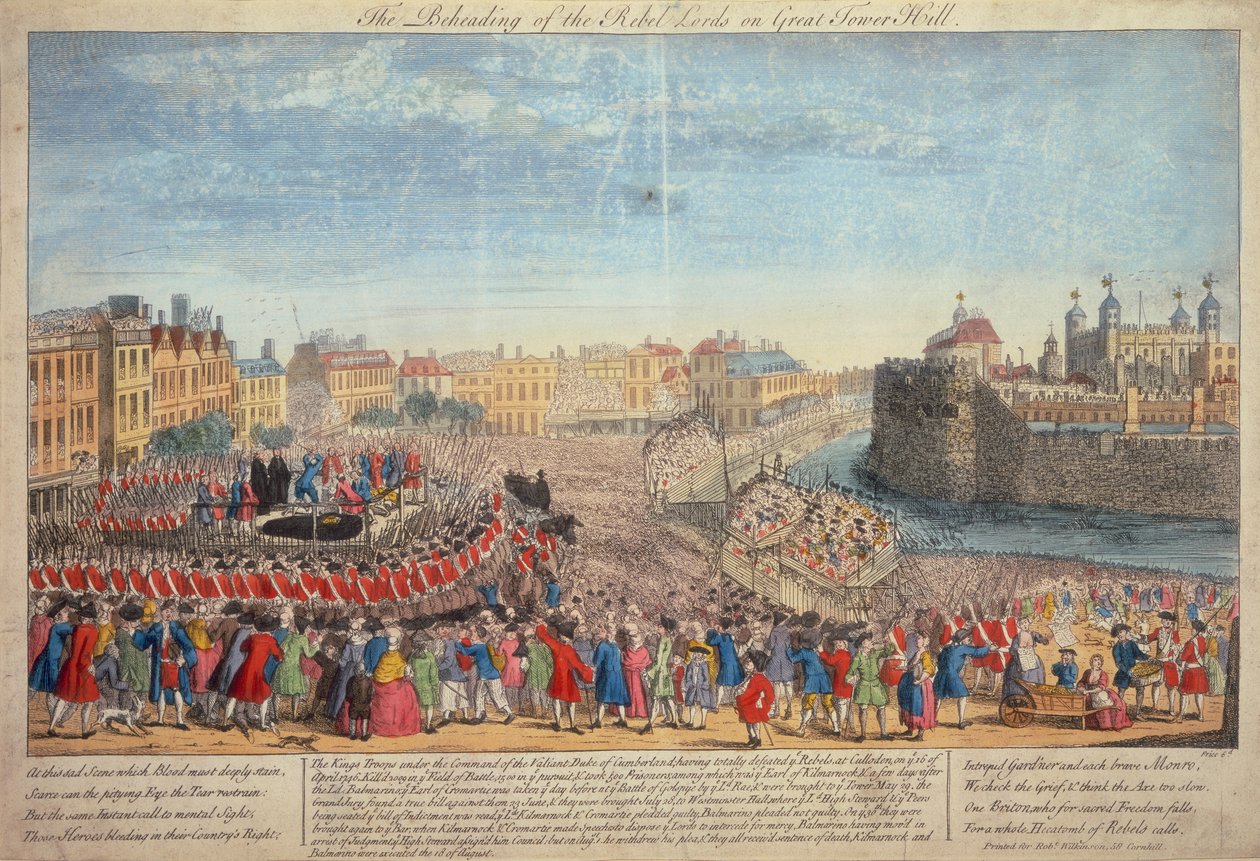 De onthoofding van de rebellenleiders op Great Tower Hill door Unbekannt