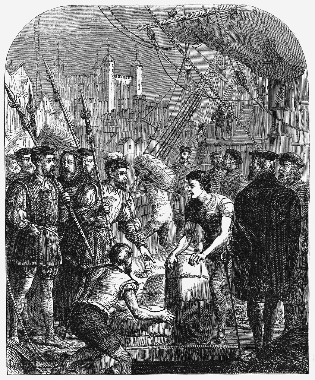 De Bijbel wordt Engeland binnengesmokkeld, 1536 1877 door Unbekannt