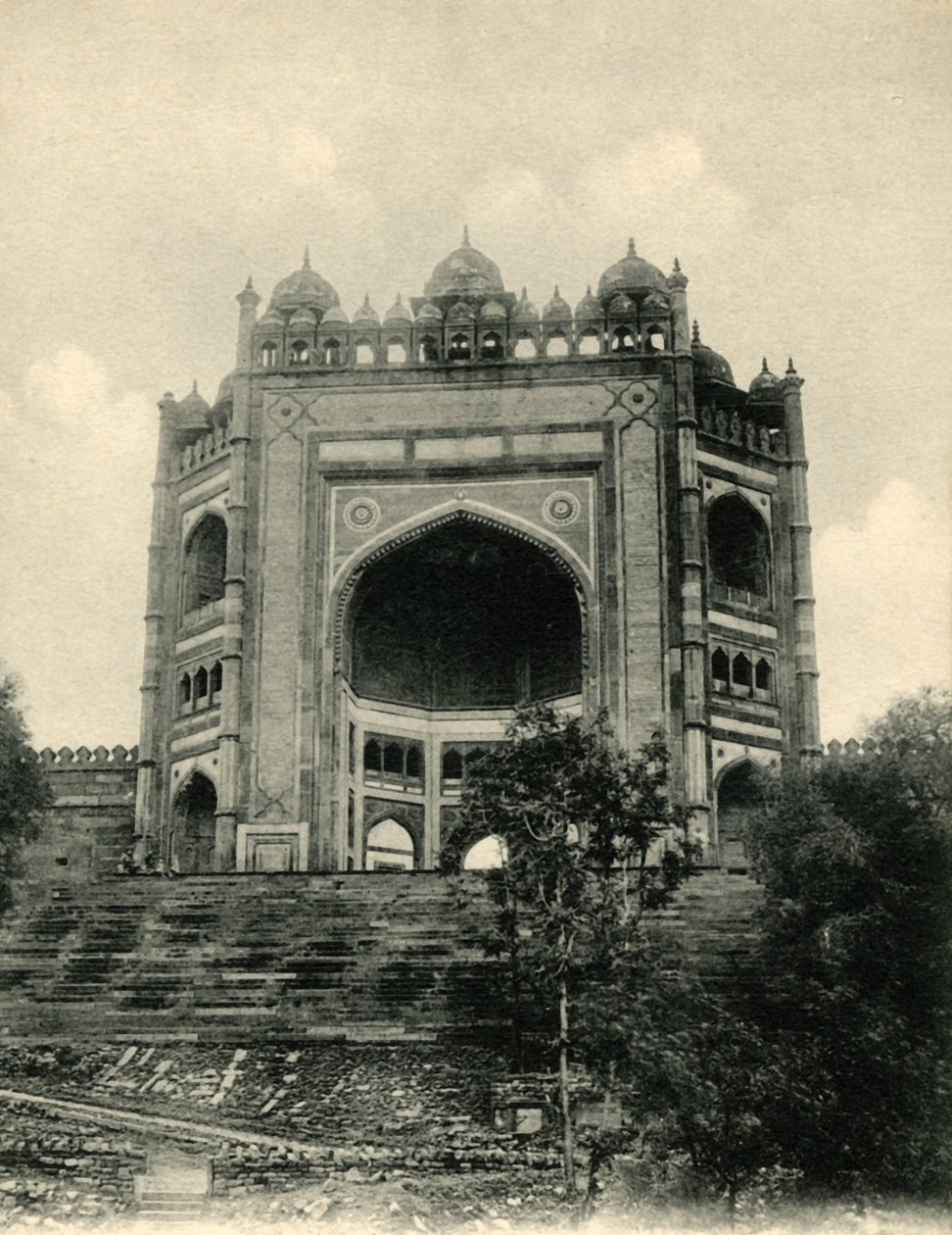 De Bolund Poort, Futtehpur Sikri, Agra door Unbekannt