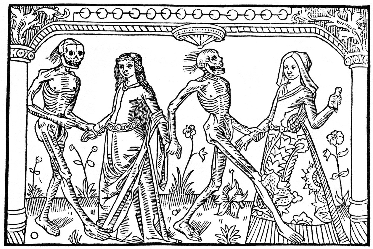 De bruid, de dochter van vreugde en hun dode zelven, 1486 1964 door Unbekannt