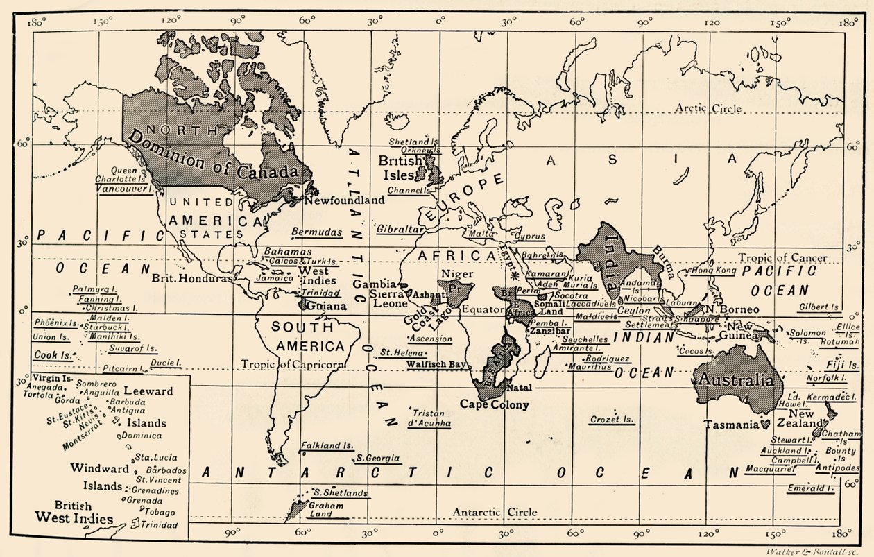 Het Britse Rijk, 1897 door Unbekannt