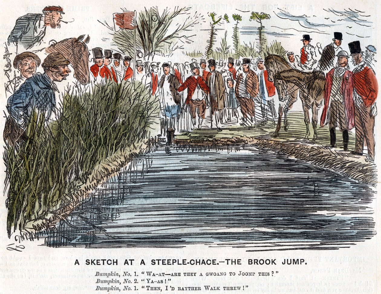 De sprong over de beek, 1863 door Unbekannt