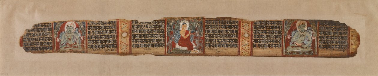 De Boeddha verdeelt honing, uit een Prajnaparamita-manuscript, 12e eeuw door Unbekannt