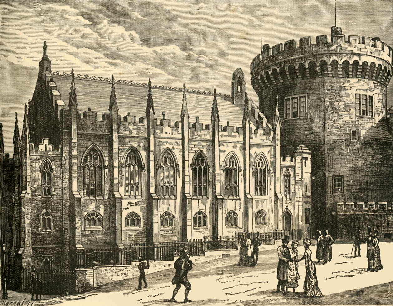 De Koninklijke Kapel, Dublin Castle, 1898 door Unbekannt
