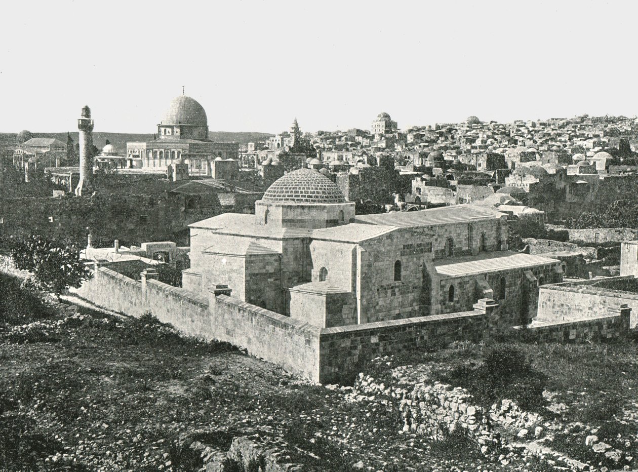 De Kerk van St. Anne, Jeruzalem, Palestina door Unbekannt
