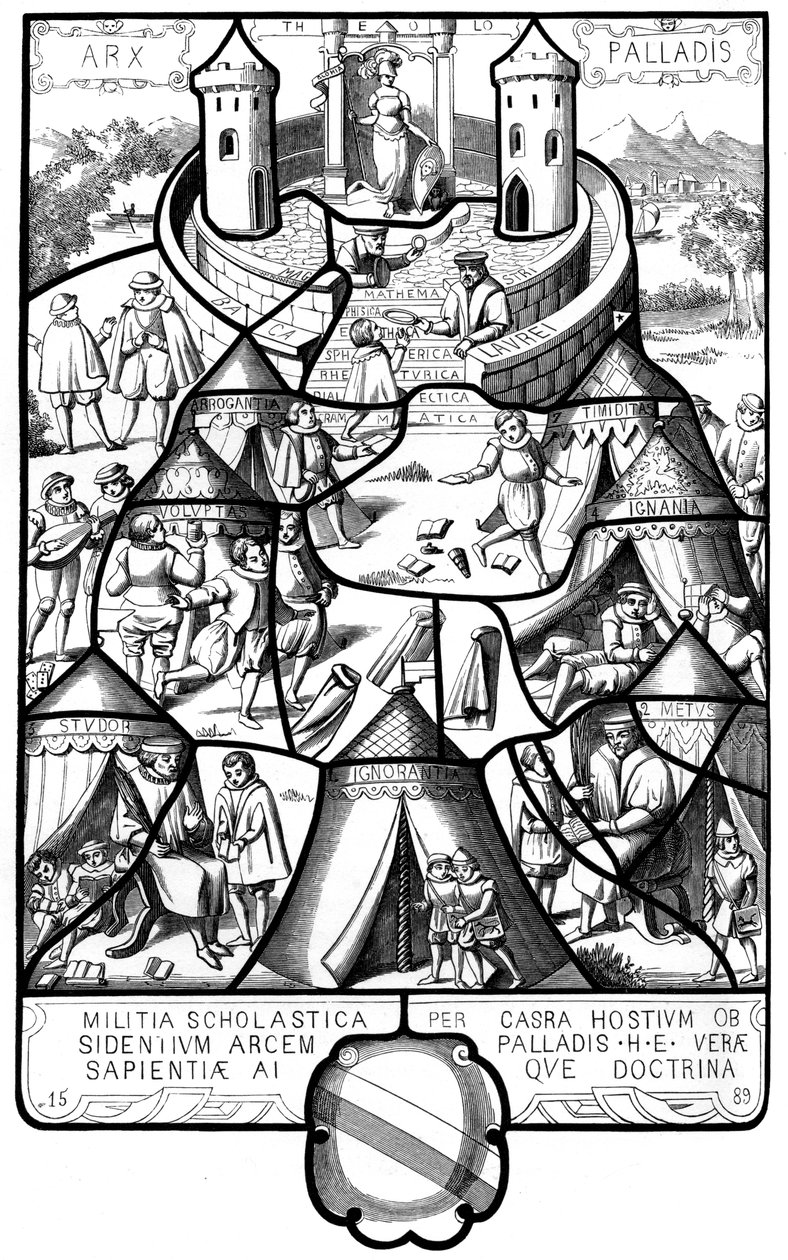 De Citadel van Pallas, 1589 door Unbekannt
