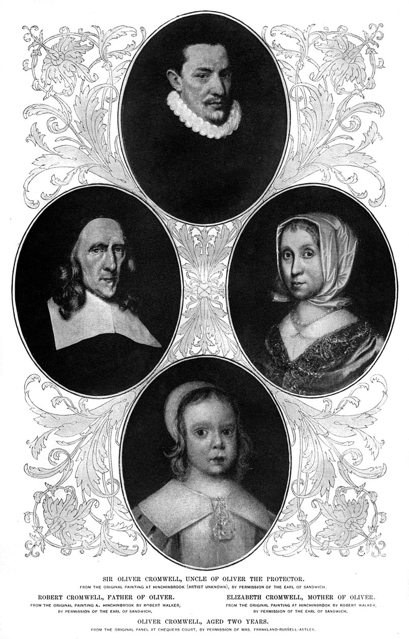 De familie Cromwell, 1899 door Unbekannt