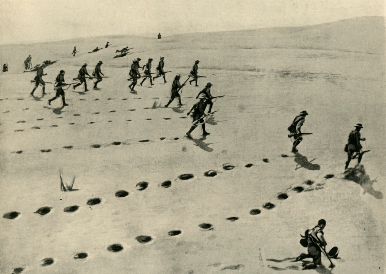 De woestijnfase van de Zuidwest-Afrikaanse campagne..., Eerste Wereldoorlog, 1915, ca 1920 door Unbekannt
