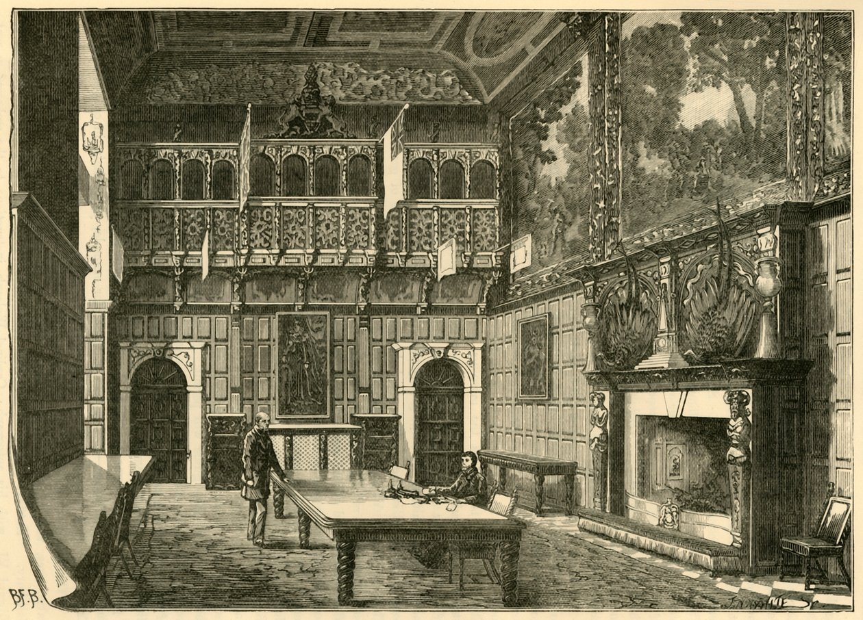 De eetzaal, Hatfield, 1898 door Unbekannt
