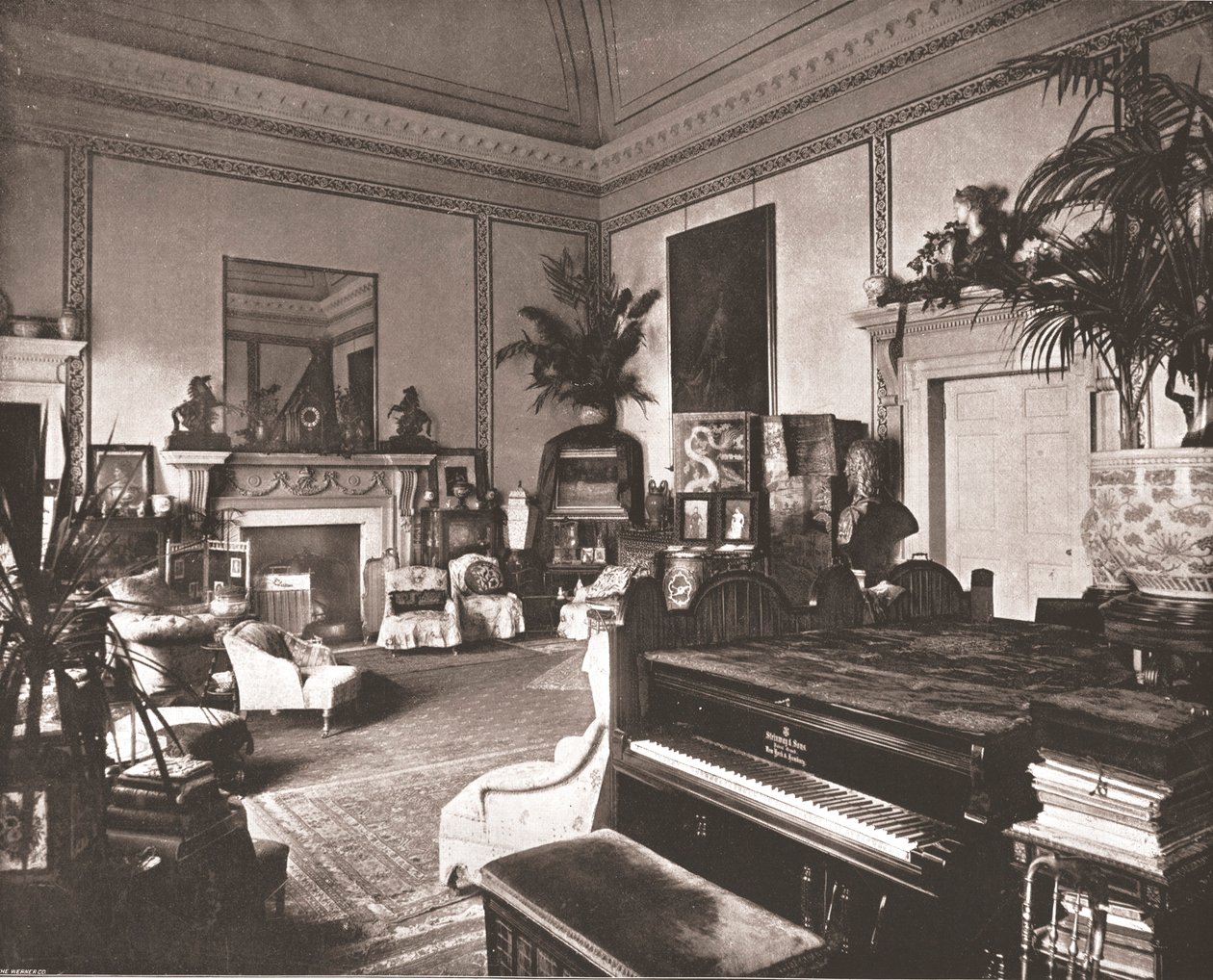 De Salon in de White Lodge, Richmond Park, 1894 door Unbekannt