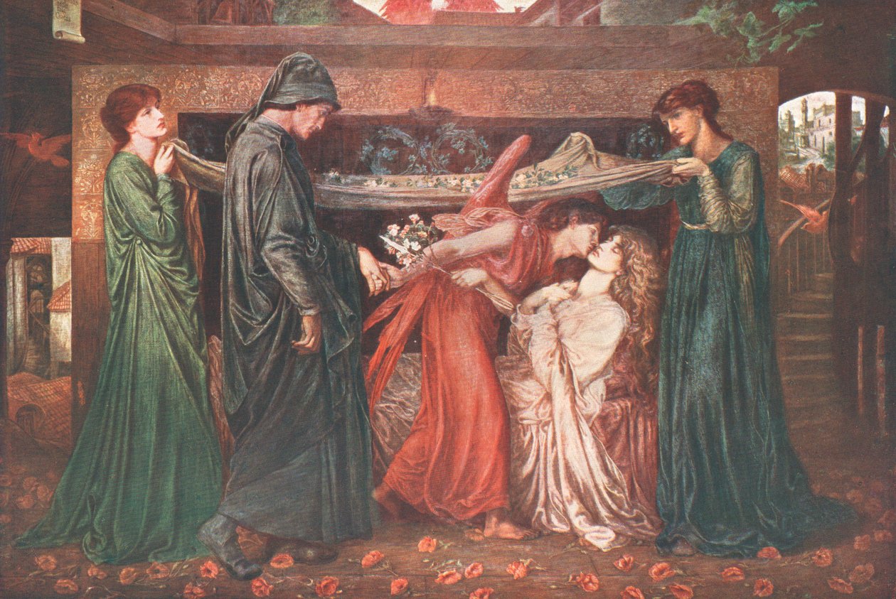 De droom van Dante, c1871 door Unbekannt