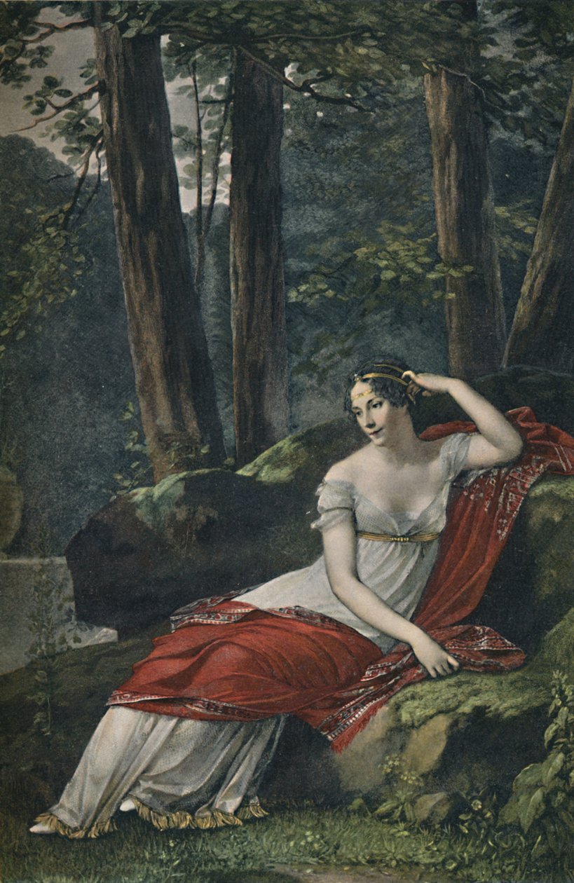 De keizerin Josephine in het park van Malmaison, 1809, 1896 door Unbekannt