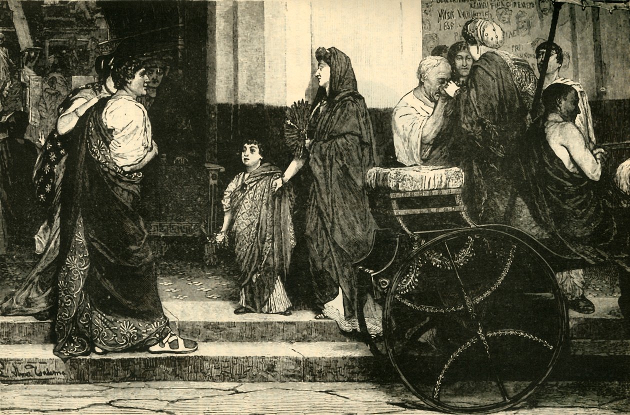 De ingang van een Romeins theater, 1890 door Unbekannt