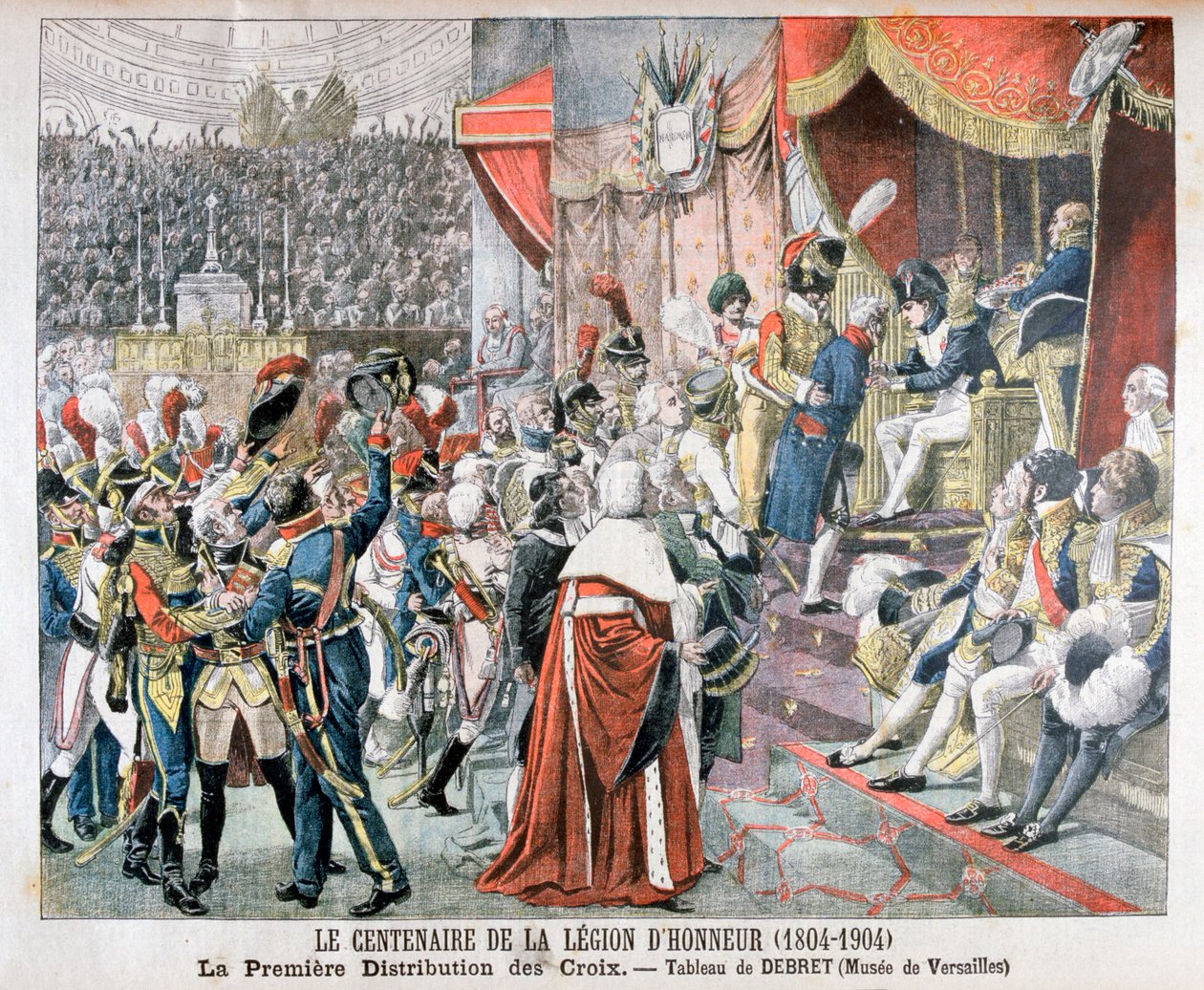 De eerste uitreiking van de kruisen van het Legioen van Eer, 1804 door Unbekannt