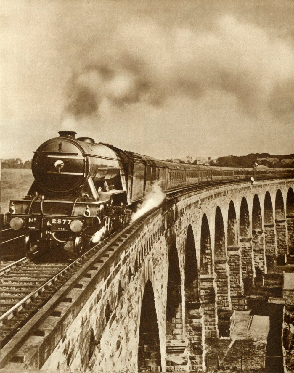 The Flying Scotsman...non-stop rit tussen Kings Cross en Newcastle, 11 juli 1927 door Unbekannt