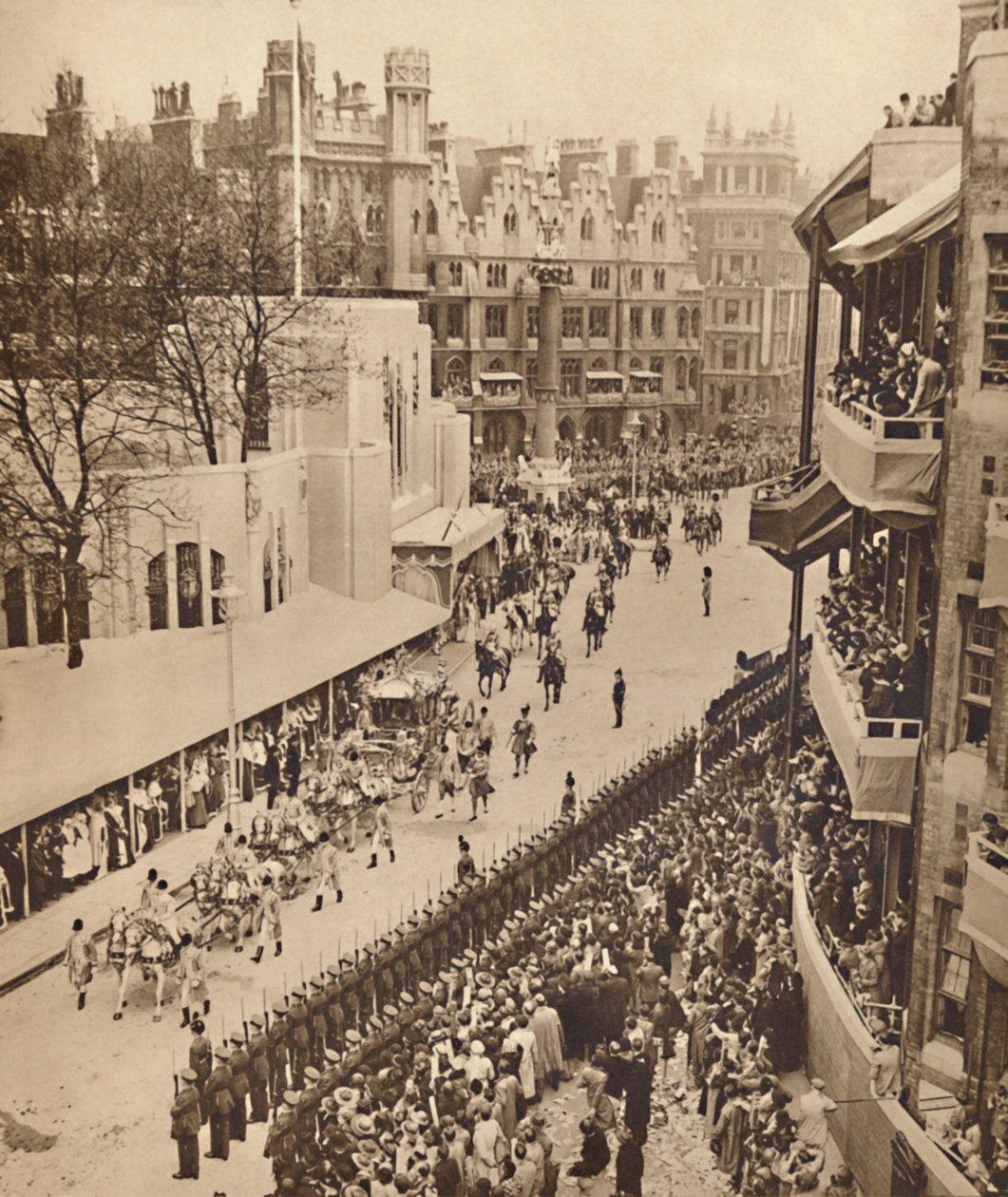 De Gouden Koets verlaat de Abdij, 12 mei 1937 door Unbekannt