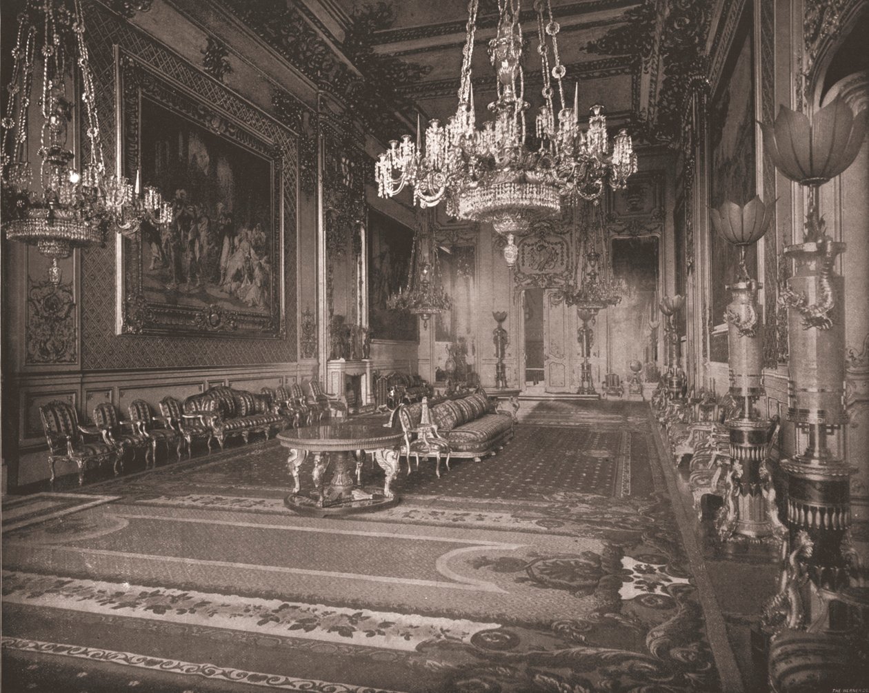 De grote ontvangstkamer, Windsor Castle, Berkshire, 1894 door Unbekannt