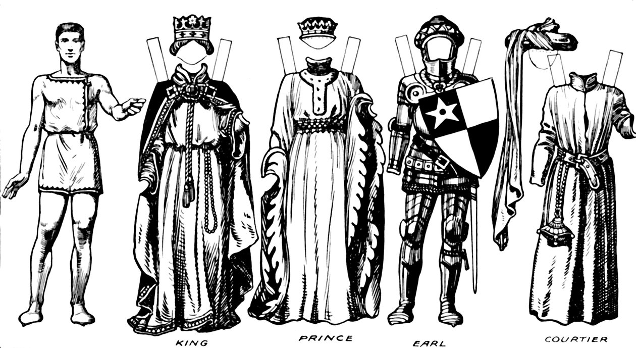 De Grote Galerij van Historische Kostuums: Hoe Mensen Zich Kleedden in de Regering van Hendrik IV, ca. 1934 door Unbekannt