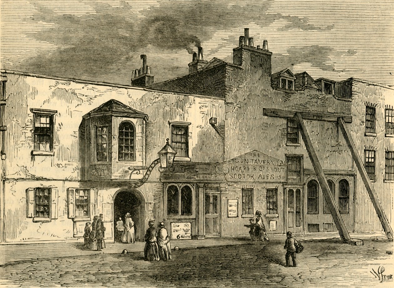 The Gun Tavern, 1820, c1876 door Unbekannt