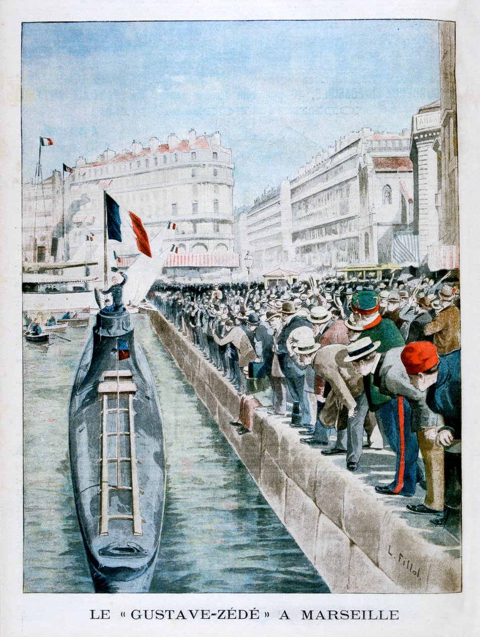 De Gustave-Zede arriveert in Marseille, 1901 door Unbekannt