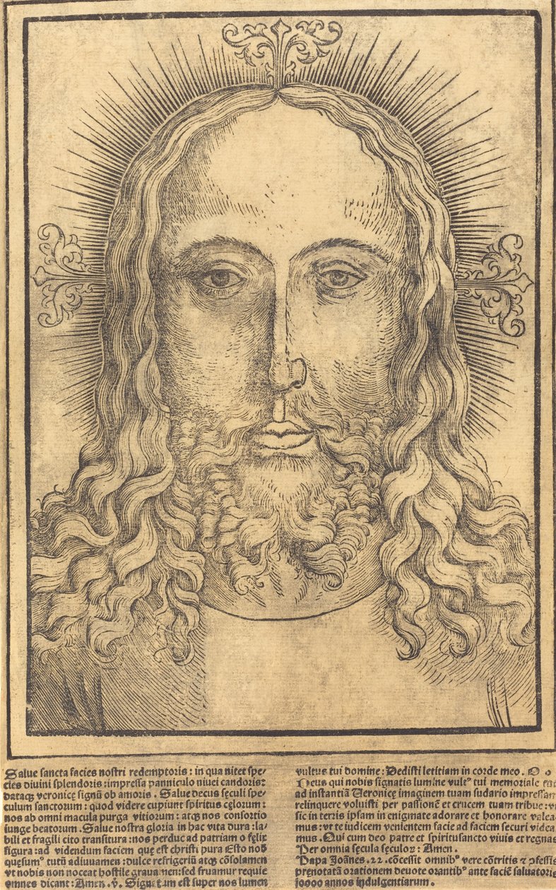Het hoofd van Christus, waarschijnlijk 1500-1510 door Unbekannt