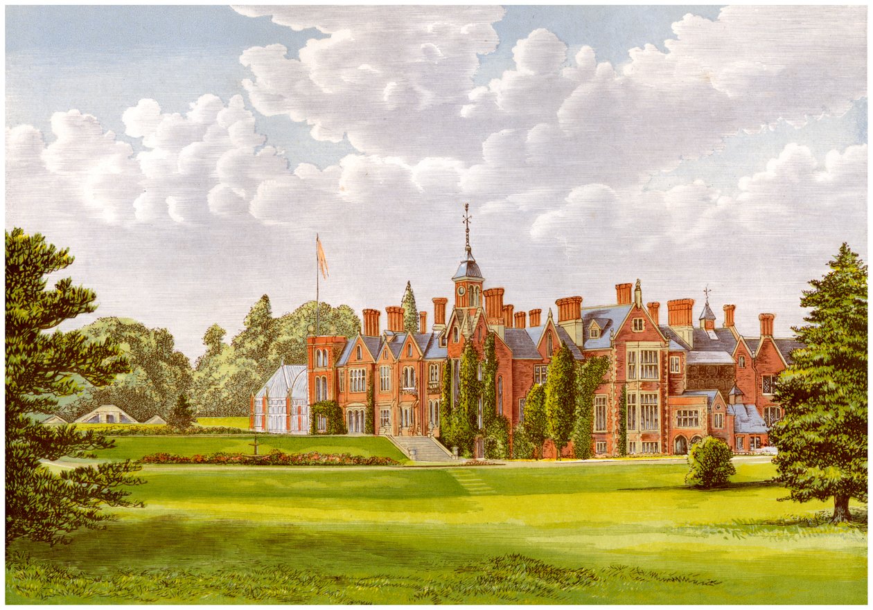 The Hendre, Monmouthshire, Wales, huis van de familie Rolls, ca. 1880 door Unbekannt