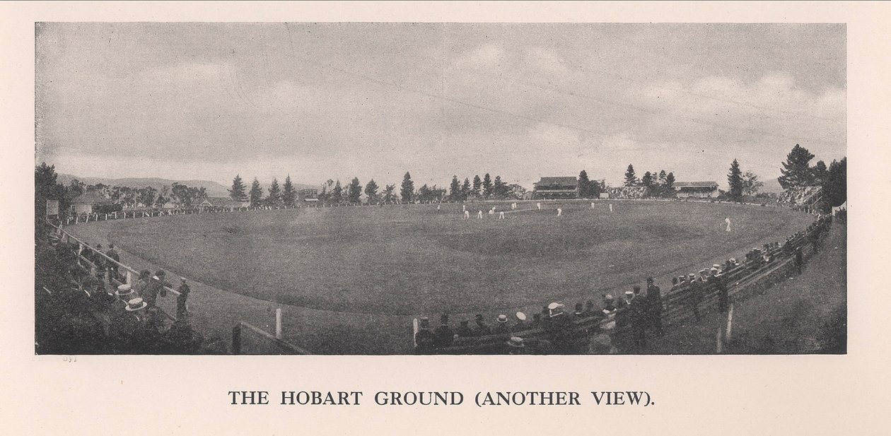 Het Hobart Cricket Ground, Tasmanië, Australië, 1912 door Unbekannt