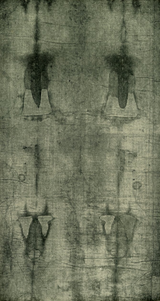 De Heilige Lijkwade - Afdruk van het Lichaam Gezien van Achteren, 1902 door Unbekannt