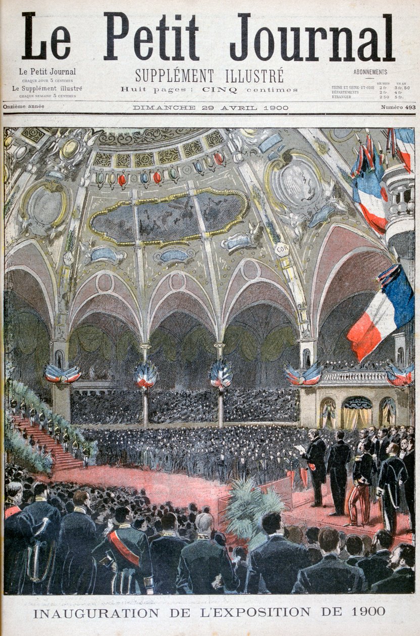De inauguratie van de Wereldtentoonstelling van 1900 door Unbekannt
