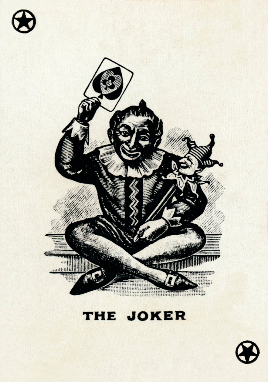 De Joker van een kaartspel van Goodall & Son Ltd., ca. 1940 door Unbekannt