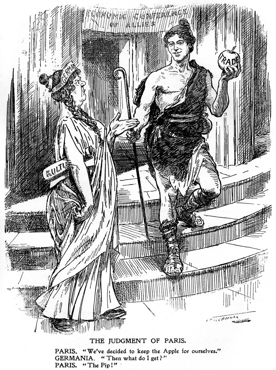 Het Oordeel van Parijs, de Parijse Conferentie, Eerste Wereldoorlog, Maart-Juni 1916, ca. 1920 door Unbekannt