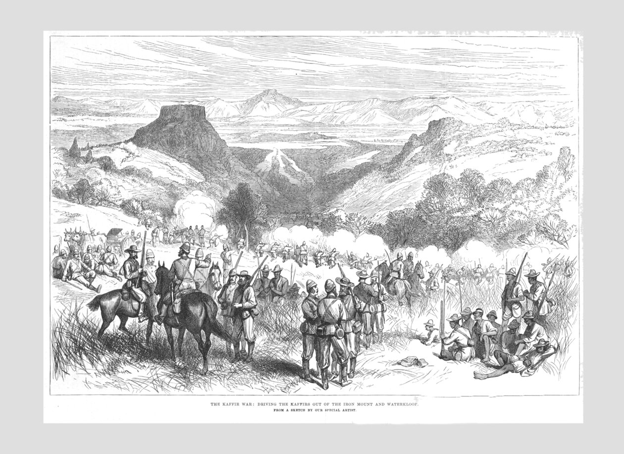 De Kaffir Oorlog - De Kaffirs uit de IJzeren Berg en Waterkloof verdrijven door Unbekannt