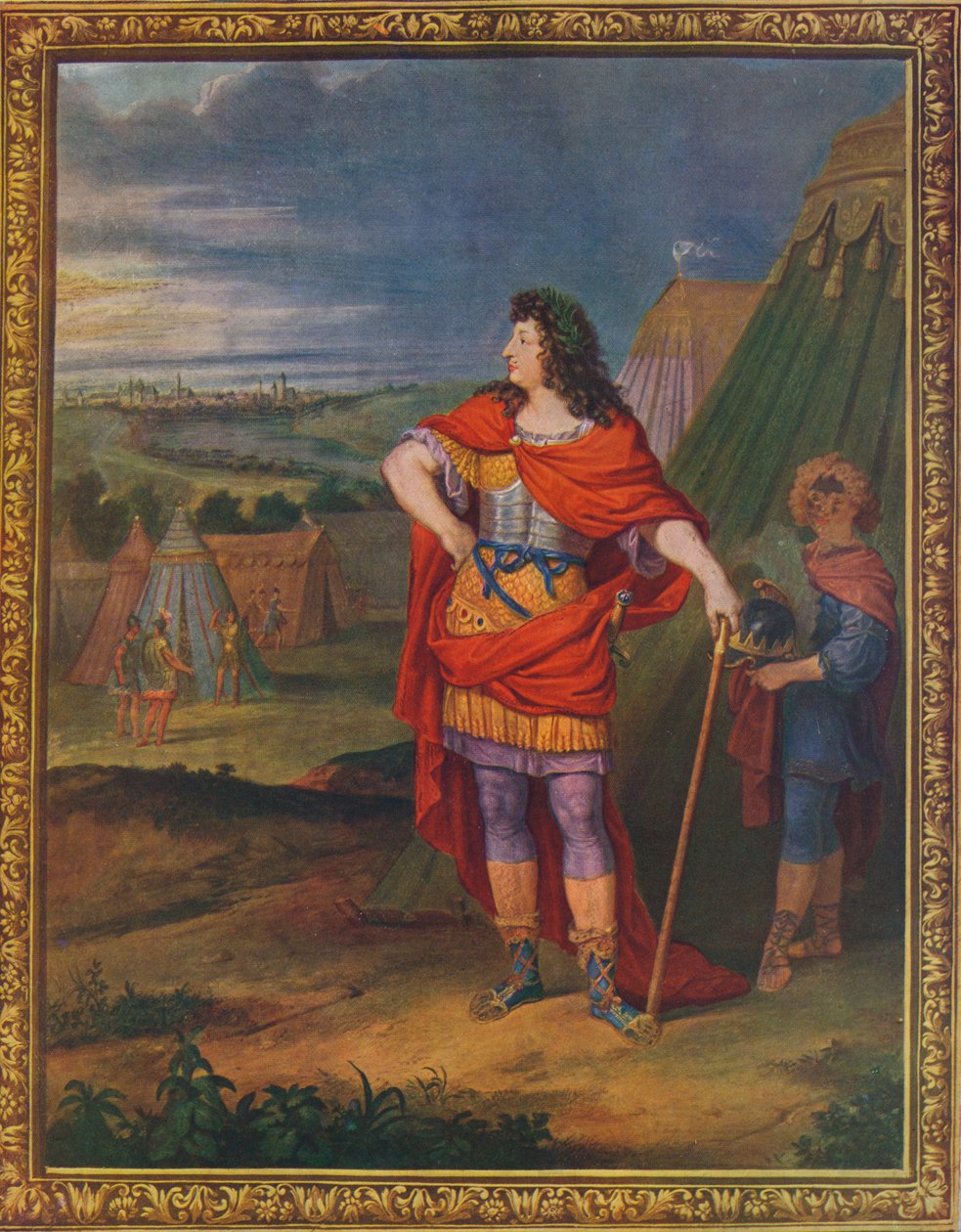 Koning Lodewijk XIV als Romeinse keizer, na 1678 door Unbekannt