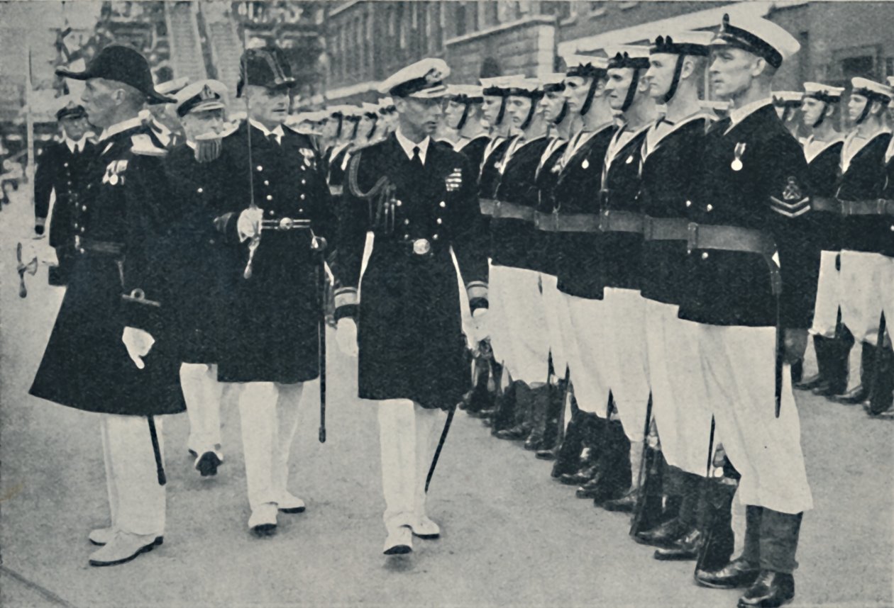 De koning opent de Marineweek in Portsmouth, ca. 1935-1937 door Unbekannt