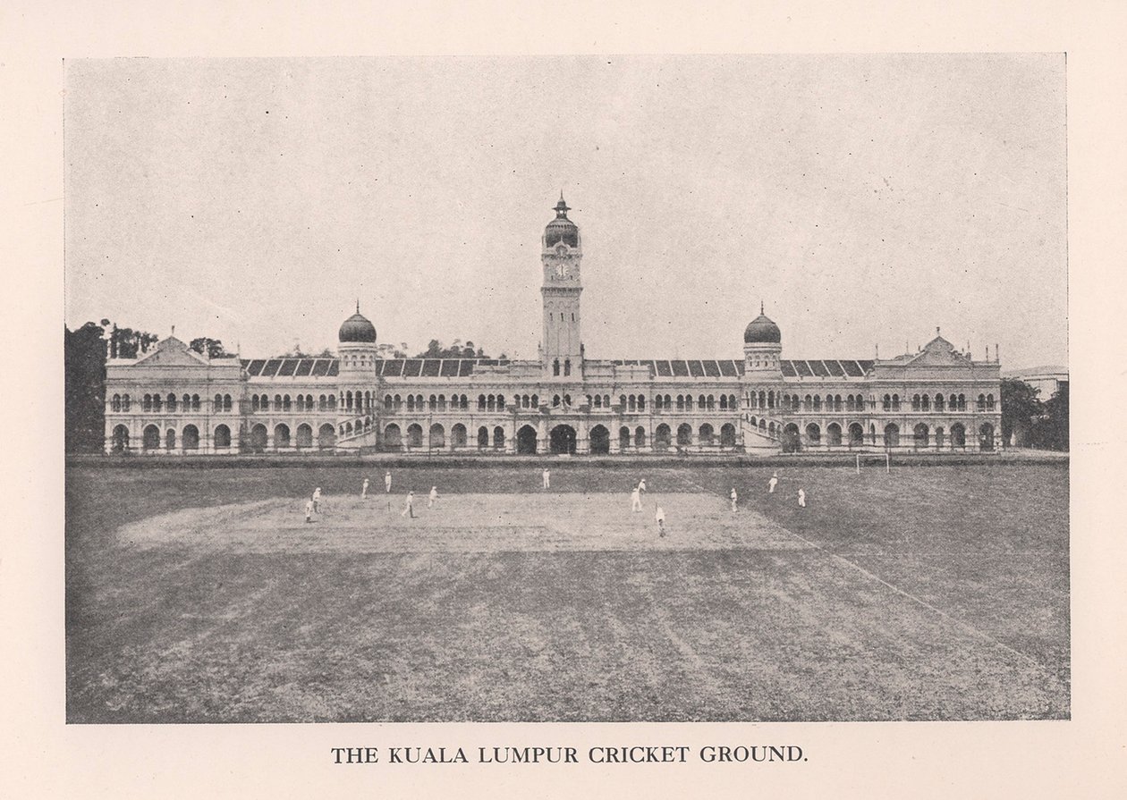 Het cricketveld van Kuala Lumpur, Malaya, 1912 door Unbekannt