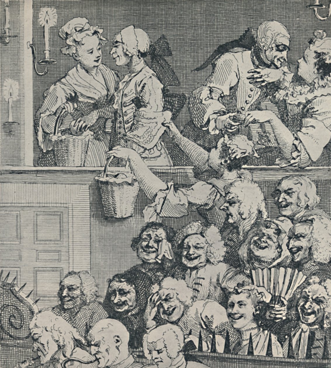 Het lachende publiek, 1733, 1920 door Unbekannt