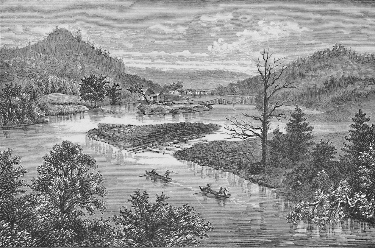 De Kleine Juniata - Tyrone in de Verte, 1883 door Unbekannt