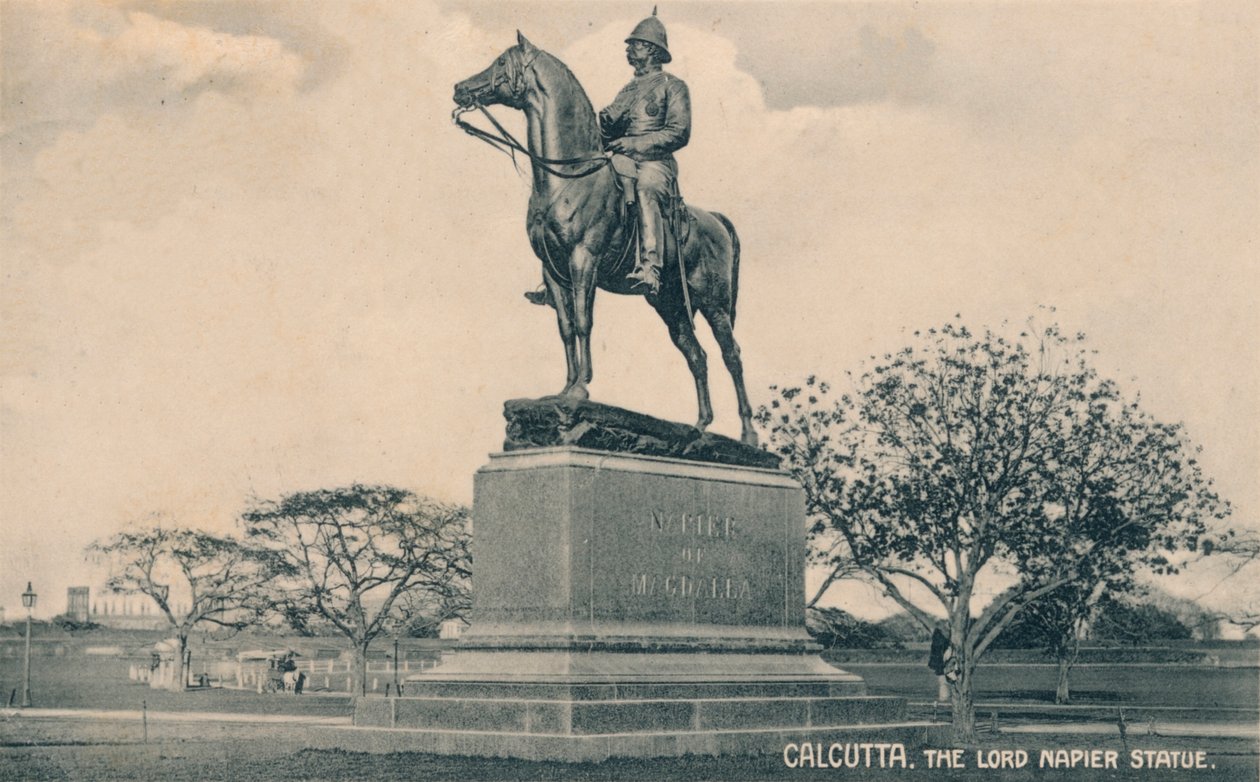 Het standbeeld van Lord Napier, Calcutta, c1905 door Unbekannt