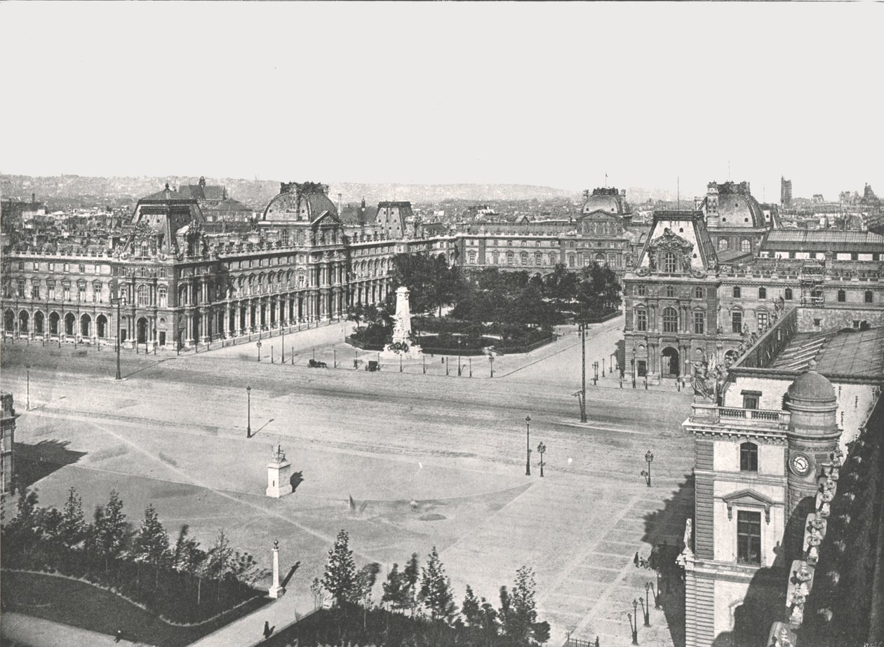 Het Louvre, Parijs, Frankrijk door Unbekannt